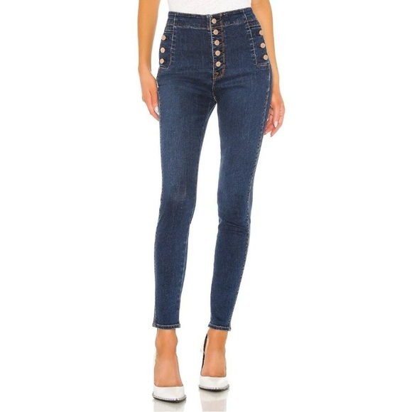 J Brand Natasha Sky High Skinny Jeans in Paradiso Wash Size 24 - Picture 1 of 11
